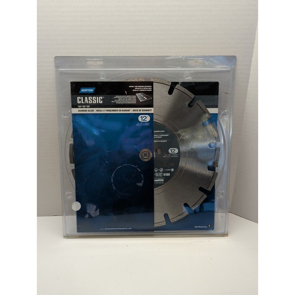 Norton 12" Classic Asphalt And Abrasive Material Diamond Saw Blade New